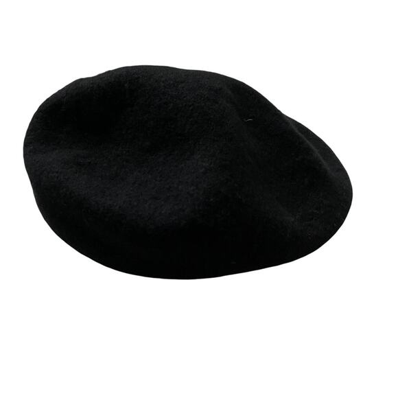 Vintage Wool Driving Cap Hat Made in Hong Kong Black GUC main image 11